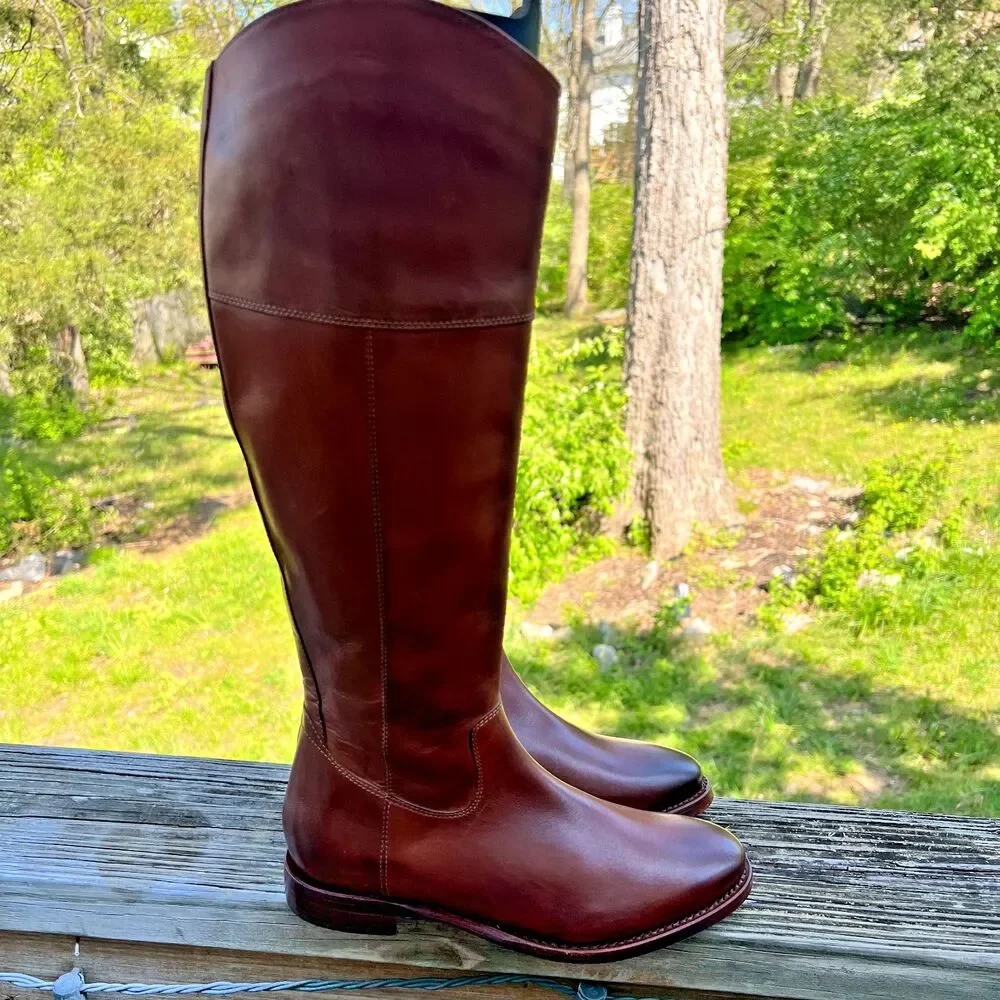 Johnston Murphy Women's Riding Boots 16” Tall Knee High Size 7 M